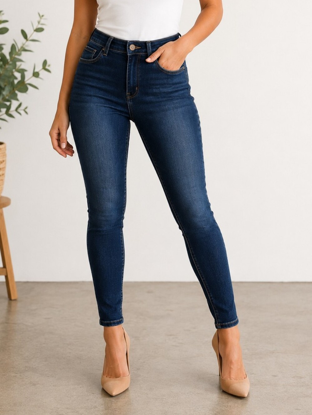 👖 WAX Jean Los Angeles Dark Wash High Rise Skinny Jeans | Size 1